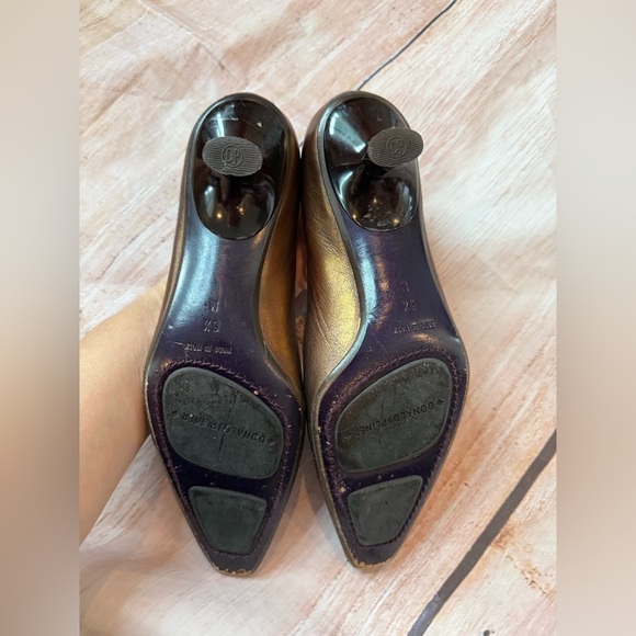 Donald J Pliner 6.5M “Matea” Bronze Metallic Kitten Heels Made Italy - Picture 7 of 9